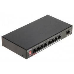 Switch|DAHUA|Type L2|Desktop/pedestal|Rack|1x10Base-T / 100Base-TX / 1000Base-T|PoE ports 8|96 Watts|DH-PFS3009-8ET1GT-96-V2
