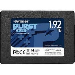 SSD|PATRIOT|Burst Elite|1.92TB|SATA 3.0|3D NAND|Write speed 320 MBytes/sec|Read speed 450 MBytes/sec|2,5"|TBW 800 TB|PBE192TS25S