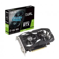 Graphics Card|ASUS|NVIDIA GeForce RTX 3050|6 GB|GDDR6|96 bit|PCIE 4.0 16x|Dual Slot Fansink|1xDVI-D|1xHDMI|1xDisplayPort|DUAL-RT