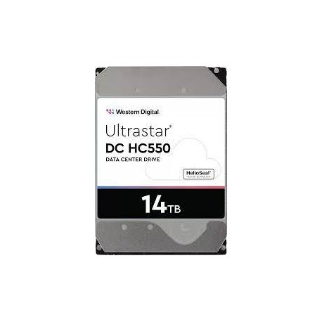 HDD|WESTERN DIGITAL ULTRASTAR|Ultrastar DC HC550|WUH721814ALE6L4|14TB|SATA 3.0|512 MB|7200 rpm|3,5"|0F38581