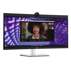 LCD Monitor|DELL|P3424WEB|34"|Curved/21 : 9|Panel IPS|3440x1440|21:9|60Hz|5 ms|Speakers|Camera 4MP|Swivel|Height adjustable|Tilt