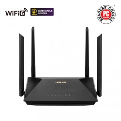 Asus Wireless AX1800 Dual Band Gigabit Router RT-AX53U 1201+600 Mbit/s Ethernet LAN (RJ-45) ports 4 Mesh Support No MU-MiMO Yes 