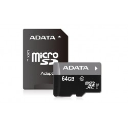 MEMORY MICRO SDXC 64GB CLASS10/W/AD AUSDX64GUICL10-RA1 ADATA