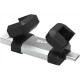 SILICON POWER 64 GB, USB TYPE-A and TYPE-C FLASH DRIVE, MOBILE C51, Silver