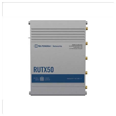 Teltonika INDUSTRIAL 5G ROUTER RUTX50 802.11ac 867 Mbit/s 10/100/1000 Mbps Mbit/s Ethernet LAN (RJ-45) ports 5 Mesh Support Yes 