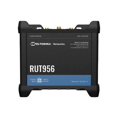 Teltonika Industrial Router RUT956 802.11n 10/100 Mbit/s Ethernet LAN (RJ-45) ports 4 Mesh Support No MU-MiMO No 2G/3G/4G Antenn