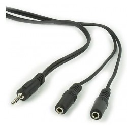 CABLE AUDIO SPLITTER 3.5MM/5M BLACK CCA-415 GEMBIRD