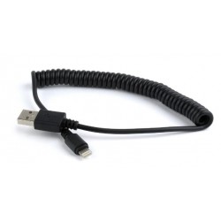 CABLE LIGHTNING TO USB2 1.5M/SPIRAL CC-LMAM-1.5M GEMBIRD