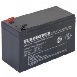 BATTERY 12V 9AH VRLA/EV9-12 T2 EUROPOWER EMU