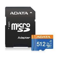 MEMORY MICRO SDXC 512GB W/AD./AUSDX512GUICL10A1-RA1 ADATA