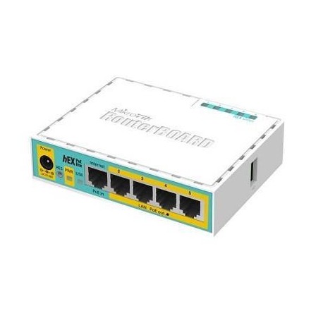 NET ROUTER 10/100M 5PORT HEX/POE LITE RB750UPR2 MIKROTIK