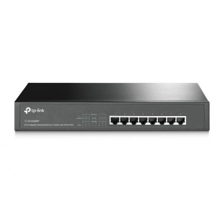 Switch|TP-LINK|TL-SG1008MP|Desktop/pedestal|Rack|PoE+ ports 8|TL-SG1008MP