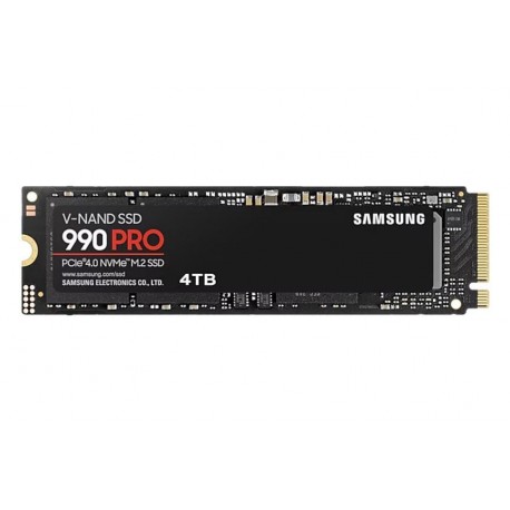 SSD|SAMSUNG|990 PRO|4TB|M.2|PCIe Gen4|NVMe|TLC|Write speed 6900 MBytes/sec|Read speed 7450 MBytes/sec|2.3mm|TBW 2400 TB|MTBF 150