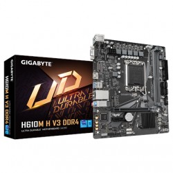 Gigabyte Number of SATA connectors 4 | Processor family Intel | Processor socket LGA1700 | H610M H V3 DDR4 | Supported hard disk