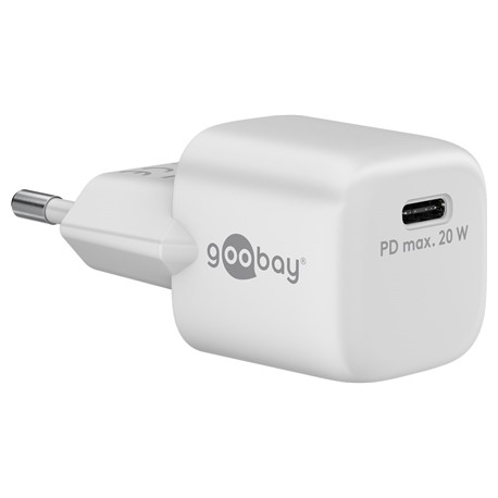 Goobay | USB-C PD GaN Fast Charger Nano (20 W), White