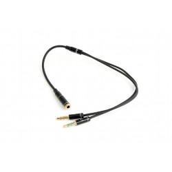 CABLE AUDIO 3.5MM SOCKET TO/2X3.5MM PLUG CCA-418M GEMBIRD