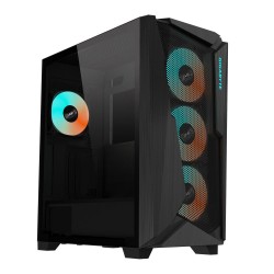 Case|GIGABYTE|C301G V2 BLACK|MidiTower|Case product features Transparent panel|Not included|ATX|EATX|MicroATX|MiniITX|Colour Bla