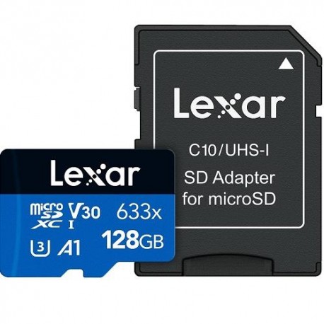 MEMORY MICRO SDXC 128GB UHS-I/W/ADAPTER LSDMI128BB633A LEXAR