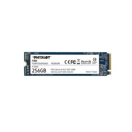 SSD|PATRIOT|P300|256GB|M.2|PCIE|NVMe|3D NAND|Write speed 1100 MBytes/sec|Read speed 1700 MBytes/sec|3.8mm|TBW 120 TB|P300P256GM2