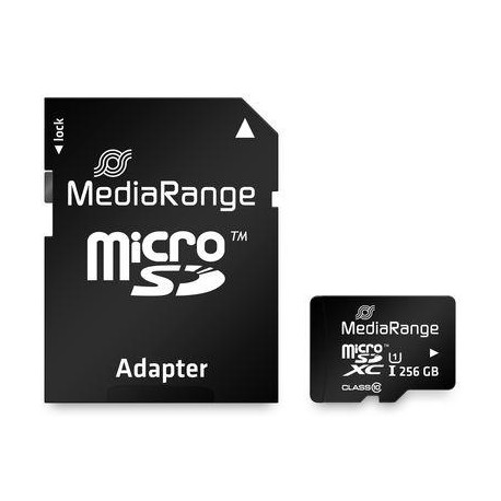 MEMORY MICRO SDXC 256GB UHS-1/W/ADAPTER MR946 MEDIARANGE