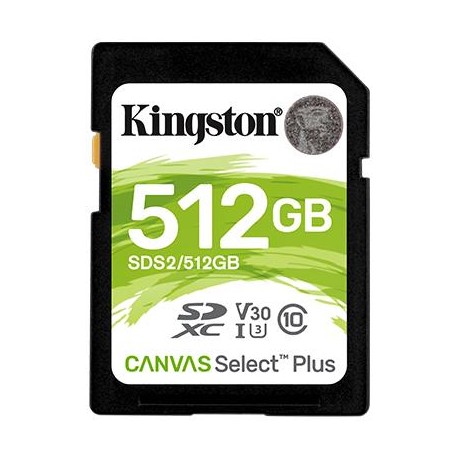 MEMORY SDXC 512GB C10/SDS2/512GB KINGSTON
