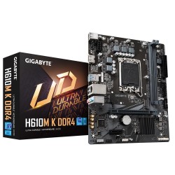 Mainboard|GIGABYTE|Intel H610|LGA1700|Micro-ATX|Memory DDR4|Memory slots 2|1xPCI-Express 3.0 1x|1xPCI-Express 4.0 16x|1xM.2|1xHD