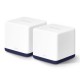 Wireless Router|MERCUSYS|Wireless Router|2-pack|1900 Mbps|Mesh|LAN WAN ports 3|HALOH50G(2-PACK)
