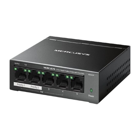 Mercusys 5-Port Gigabit Desktop Switch with 4-Port PoE+