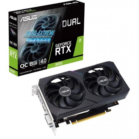 Graphics Card|ASUS|NVIDIA GeForce RTX 3050|8 GB|GDDR6|128 bit|PCIE 4.0 16x|Dual Slot Fansink|1xDVI-D|1xHDMI|1xDisplayPort|DUAL-R