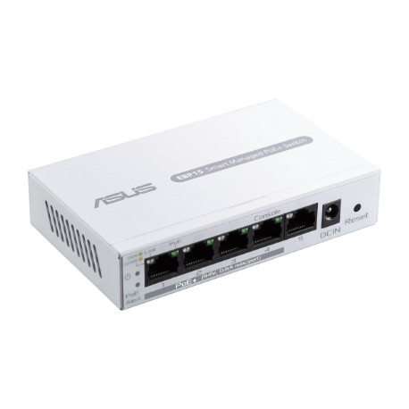 Asus | ExpertWiFi 5-Port GbE Smart Managed PoE+ Switch | EBP15 | Managed | Desktop