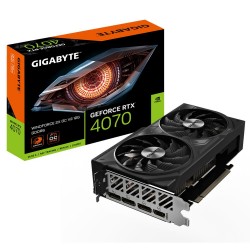 Graphics Card|GIGABYTE|NVIDIA GeForce RTX 4070|12 GB|GDDR6|192 bit|PCIE 4.0 16x|GPU 2490 MHz|Dual Slot Fansink|1xHDMI|3xDisplayP