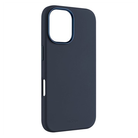Fixed MagFlow | Back cover | Apple | iPhone 16 | Liquid silicon | Blue