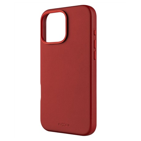 Fixed MagLeather | Back cover | Apple | iPhone 16 Pro Max | Leather | Red
