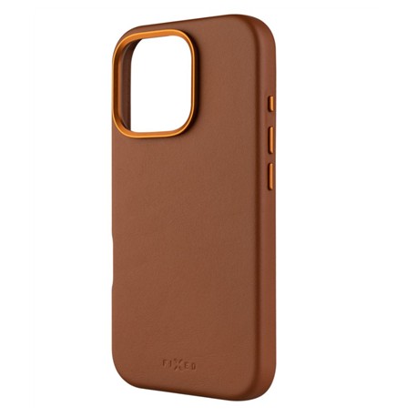 Fixed MagLeather | Back cover | Apple | iPhone 16 Pro | Leather | Brown