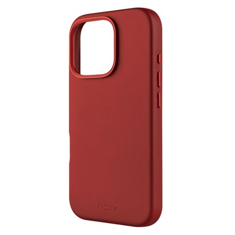 Fixed MagLeather | Back cover | Apple | iPhone 16 Pro | Leather | Red