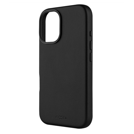 Fixed MagLeather | Back cover | Apple | iPhone 16 | Leather | Black