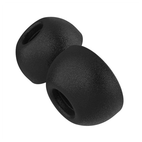 Fixed Plugs Pro, 2 sets, size S | Plugs | Apple | Airpods Pro/Pro 2 | Foam | Black