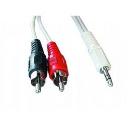 CABLE AUDIO 3.5MM TO 2RCA 5M/CCA-458-5M GEMBIRD