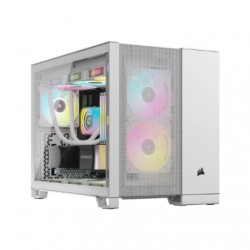 Corsair 2500D AIRFLOW Mid-Tower Dual Chamber PC Case, White | Corsair