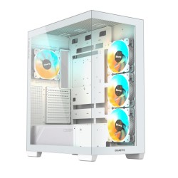 Case|GIGABYTE|MidiTower|Case product features Transparent panel|ATX|MicroATX|MiniITX|Colour White|GB-C500PIST