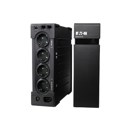 Eaton Ellipse ECO UPS USB DIN, 1600 VA, 1000 W, Input: C14, Outputs: (4) Schuko, (4) Schuko surge only, Tower | Eaton