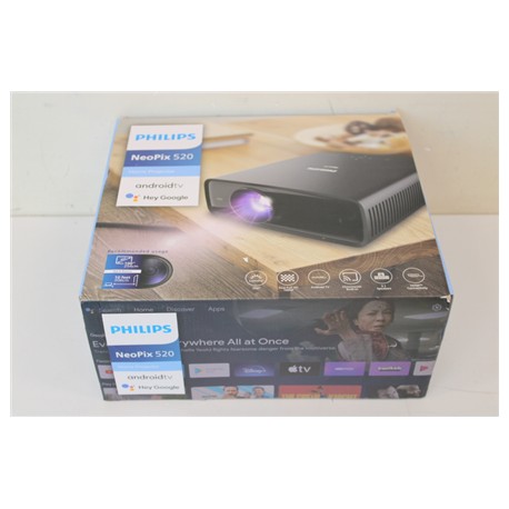 SALE OUT. Philips Neopix 520 Home Projector, 1920x1080, 350lm, 16:9, 3000:1, Black | Philips | Neopix 520 | Full HD (1920x1080) 