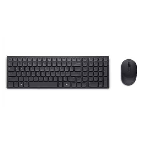 Dell | Silent Keyboard and Mouse | KM555 | Keyboard and Mouse Set | Wireless | Estonian (QWERTY) | Black | 2.4 GHz, Bluetooth 5.