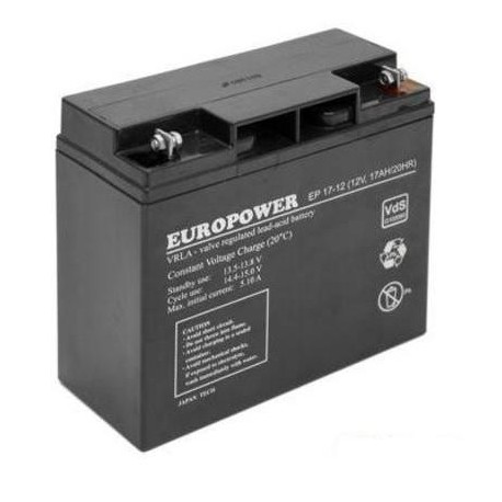 BATTERY 12V 17AH VRLA/EP17-12 EUROPOWER EMU