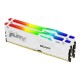 Kingston KF560C30BWEAK2-32 32GB 6000MT/s DDR5 CL30 DIMM (Kit of 2) FURY Beast White RGB EXPO