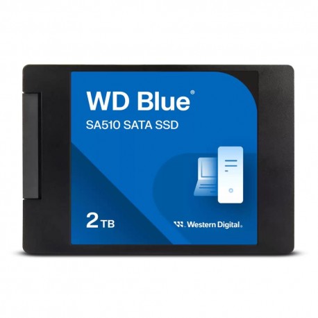 SSD|WESTERN DIGITAL|Blue SA510|2TB|SATA 3.0|Write speed 520 MBytes/sec|Read speed 560 MBytes/sec|2,5"|TBW 500 TB|MTBF 1750000 ho