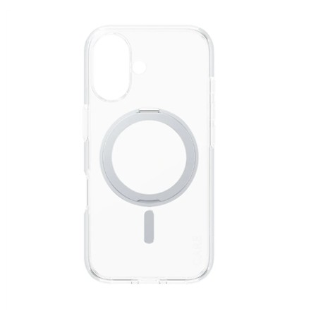 CARE Feature Case | Back cover | Apple | iPhone 16 | Recycled plastic | Silver | Kickstand & MagSafe