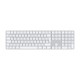 Apple Magic Keyboard with Touch ID and Numeric Keypad for Mac models with Apple silicon - Swedish - White Keys | Apple