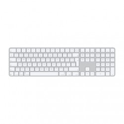 Apple Magic Keyboard with Touch ID and Numeric Keypad for Mac models with Apple silicon - International English - White Keys | A