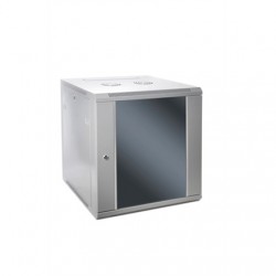 SOMI Networks | 4U, 19″ Network Wall Cabinet | 4U-60/45C | Gray | With Front Glass Doors Assembled | Depth: 45 cm